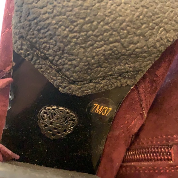 Vince Camuto Hayzee Fringe Deep Wine Bootie - Picture 7 of 9